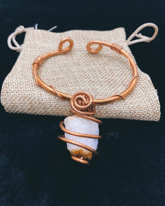 Copper Wrapped Citrine Bracelet